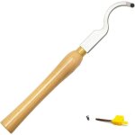 Outil de creusage courbe de tungst�ne ci5 89 mm pour creuser le bois ciseau rotatif outil manuel bricolage ...