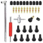 Outil de d�montage de valve de pneu 23pcs extracteur de noyau de valve pour le remplacement de voiture ...