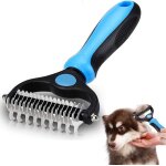 Outil de toilettage 2 en 1 pour animaux de compagnie peigne d�m�lant pour chiens et chats r�teau � sous ...