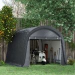 Outsunny film shell boîtier 3x3m avec protection uv résistant à l?eau acier pe gris avec deux volets ... Outsunny film shell boîtier 3x3m avec protection uv résistant à l?eau acier pe gris avec deux volets ...