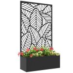 Outsunny - jardini�re - m�tal - 61x23x113cm - noir