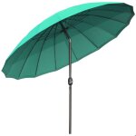 Outsunny - parasol - mtal - 250x250x240cm - vert