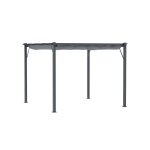 Pergola - muvoe - toit coulissant - aluminium - protection solaire - 3x3m