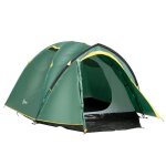 Outsunny - tente camping - polyester - 325x183x130cm - vert