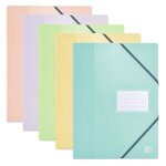 Porte vue - oxford - school life - a4 80 vues - 40 pochettes - couverture polypro pastel