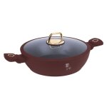 P?aski garnek tytanowy z pokryw? 28cm berlinger haus bh - 8038 leonardo