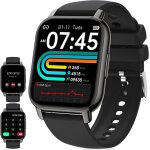 P66 montre connecte homme femme avec appel bluetooth 185 hd smartwatch sport podomtre cardiofrequencemetre ...
