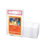 Pack de 10 protections format psa pour cartes de collection en acrylique transparent