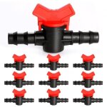 Pack 10 vannes darr�t 16 mm pour irrigation goutte - � - goutte plastique pe compatible tube 1 / 2 (13 ...