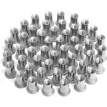 Pack 100 �crous � sertir m4 m5 m6 m8 - insert filet� aluminium 25 pcs / taille argent