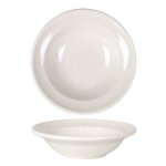 Pack de 12 assiettes rondes � manger creuses et empilables henry plat � fruits et dessert en porcelaine ...