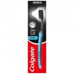 Brosse  dents slimsoft - colgate - active charbon - pack de 11
