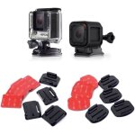 (pack de 16) patchs adh�sifs double face 3m vhb. kit de supports plats et courb�s. compatible avec gopro ...