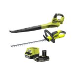 Pack 18v ryobi souffleur obl1820s - taille - haies oht1845 - batterie 20ah et chargeur