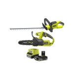 Pack 18v ryobi tronçonneuse ry18cs20a - 0 - taille - haies oht1845 - batterie 20ah et chargeur Pack 18v ryobi tronçonneuse ry18cs20a - 0 - taille - haies oht1845 - batterie 20ah et chargeur