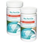 Pack de 2 chlore 5 fonctions mini pool & spa 1kg pour piscine hors - sol bayrol