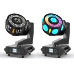 Uking - lyre dj 200w rgbw - pack de 2 jeux de lumi�res dj - laser + pivot infini (z) - lampe de sc�ne ...