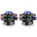 Pack de 2 lampe de scène dj 4 en 1 - jeux de lumière - lumières de scène laser effets mirroir ball & ... Pack de 2 lampe de scène dj 4 en 1 - jeux de lumière - lumières de scène laser effets mirroir ball & ...
