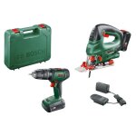 Pack 2 outils bosch - perceuse à percussion universalimpact 18 + scie sauteuse pst 18 (2 batt, 1 chargeur, ... Pack 2 outils bosch - perceuse à percussion universalimpact 18 + scie sauteuse pst 18 (2 batt, 1 chargeur, ...