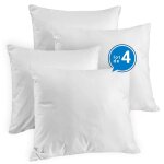 Pack les 4 nuages - lot de 4 oreillers 60x60 cm confort htellerie hypoallergnique & certifi oeko - ...