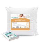 Pack 4 pices : 2 oreillers sensation duvet + 2 sous - taies coton ? fabrication franaise ? confort ...