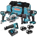 Pack 5 outils 18v lxt (3x50 ah) dans sac - makita dlx5032t