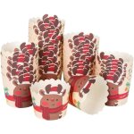 Pack de 50 caissettes  cupcakes de nol caissettes  muffins en papier de nol