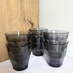 Pack de 6 verre - gris