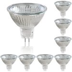 Pack de 8 ampoules halog�nes � r�flecteur 12v gu5. 3 50w spot � intensit� variable ampoule spot halog�ne ...