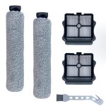 Pack accessoires - tineco - floor one s3 / ifloor 3 - 2 rouleaux brosses - 2 filtres hepa - outil de ...