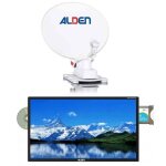 Pack alden onelight parabole satellite automatique 65cm + tv led 19 48cm satmatic aio Pack alden onelight parabole satellite automatique 65cm + tv led 19 48cm satmatic aio