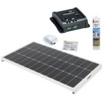 Pack antarion panneau solaire monocristallin 140w + r�gulateur pwm 10a + kit de pose camping - car