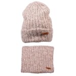 Pack bonnet tour de cou infinitif pack 1212 beige