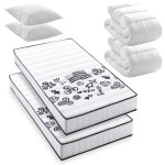 Pack breizh - lot de 2 matelas breizh mousse 90x190 + 2x couettes + 2x oreillers? fabriqu� en belgique ...