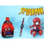 Pack cadeau spiderman ( robot + sac bandouliere + montre lcd awa )