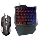 Pack clavier (35 touches) & souris filaire usb - rgb r�tro�clair� sensation m�canique ergonomie gaming ...