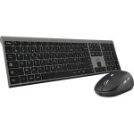 Pack clavier souris - bluestork - pack grapheme - sans fil - noir