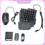 Pack de combo de jeux mobiles 4 en 1 clavier k13 � main souris convertisseur et support pas de latence ...