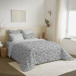 Pack complet housse de couette - brengre - king size - 100% coton - 6 pices - rversible