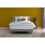 Pack complet matelas 160 x 200 cm + sommier + couette + 2 oreillers - 24 cm - deko dream malin Pack complet matelas 160 x 200 cm + sommier + couette + 2 oreillers - 24 cm - deko dream malin