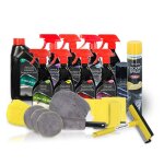 Pack complet nettoyant int�rieur / ext�rieur pour voiture 21 pi�ces dunlop citron - nettoyant brosse ...
