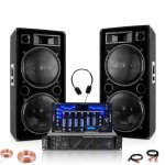 Pack dj sono 2 enceintes ibiza star212 2x1500w - ampli 2x800w amp1000 - mkii - table de mixage djm102 ...