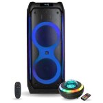 Pack enceinte autonome active usb bluetooth ibiza 1200w columba1200 - enceinte lumineuse relax nebula ...