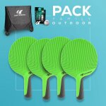 Pack family - cornilleau - softbat - 4 raquettes - 6 balles - housse premium