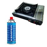 Pack incasa r�chaud � gaz portable + kemper cartouche de gaz