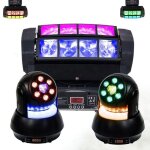 Pack jeux lumire ibiza spider 8x10w dmx - 2 lyres 30w star - wash - fte pro anniversaire soire bar ...