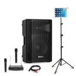 Pack karaoke enceinte active bluetooth usb ibiza xtk15a - mkii 600w - 2 micros sans fil - support tablette ... Pack karaoke enceinte active bluetooth usb ibiza xtk15a - mkii 600w - 2 micros sans fil - support tablette ...