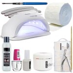 Pack kit manucure complet de d�marrage gel uv white serie m