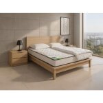 Pack literie 160 x 200 cm matelas mousse et coutil bambou ép. 15cm + couette + 2 oreillers - kanani de ... Pack literie 160 x 200 cm matelas mousse et coutil bambou ép. 15cm + couette + 2 oreillers - kanani de ...