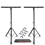 Pack lumi�re 2 pieds mooving light ml - support - djlight - 8 crochets sh2b - dispatching 8 voies - dj ...